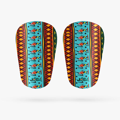 WC South Africa shin pads Ball design detail view JOGA RSA